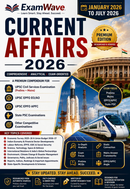 UPSC Current Affairs 2026: January to July | Prelims & Mains Current Affairs for UPSC CSE, EPFO EO/AO, APFC & State PSC: Premium 7-Month Current Affairs Compendium with Analysis, Static Connections