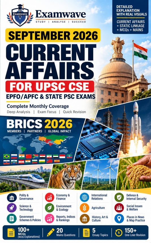 September 2026 Current Affairs for UPSC - Go Pustak