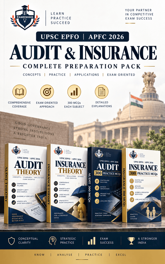 UPSC EPFO APFC 2026 Audit & Insurance: Theory + 300 Practice MCQs Each | Complete Preparation Guide for Special Subject - Go Pustak