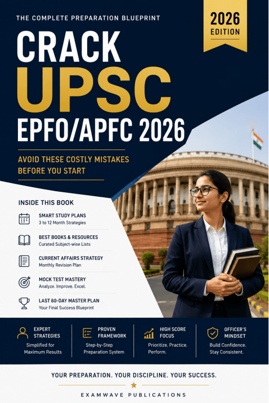 UPSC EPFO/APFC 2026 in Your First Attempt: Avoid These Costly Mistakes Before You Start: A Practical Success Guide for UPSC EPFO & APFC Aspirants Featuring a Study Plan | UPSC EPFO study plan - Go Pustak