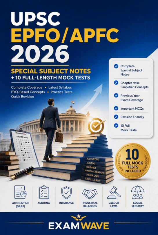 UPSC EPFO/APFC 2026 Special Subject Notes + Full-Length Mock Tests | Complete Study Guide for First Attempt (eBook) - Go Pustak