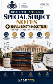 UPSC EPFO/APFC 2026 Special Subject Notes + Full-Length Mock Tests | Complete Study Guide for First Attempt (eBook) image 1