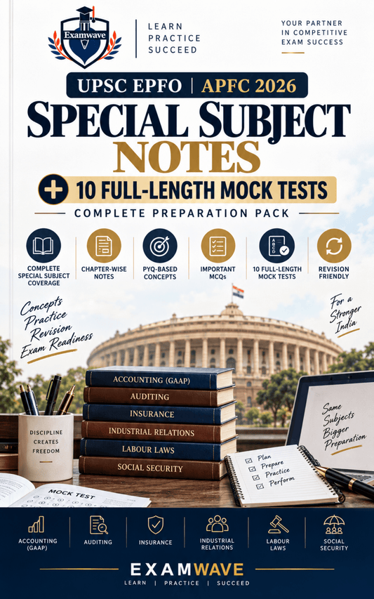 UPSC EPFO/APFC 2026 Special Subject Notes + Full-Length Mock Tests | Complete Study Guide for First Attempt (eBook) - Go Pustak
